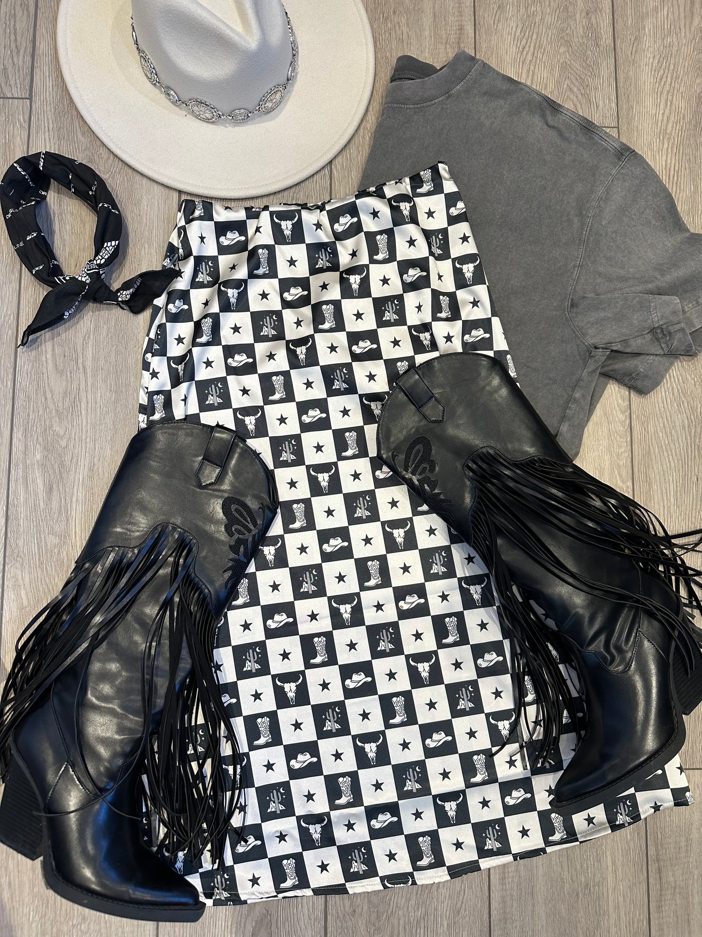 Wrangler satin midi skirt - riabelle.bespoke