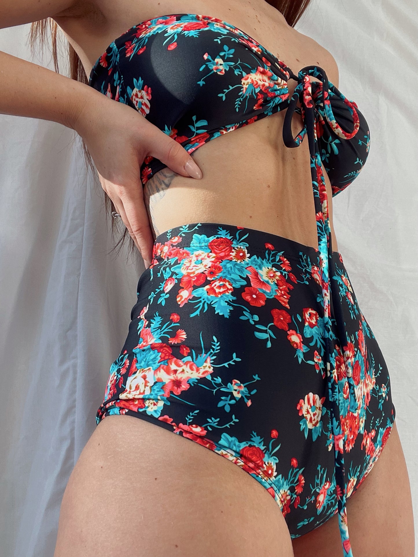Floral bikini set 5 piece - UK8 - riabelle.bespoke