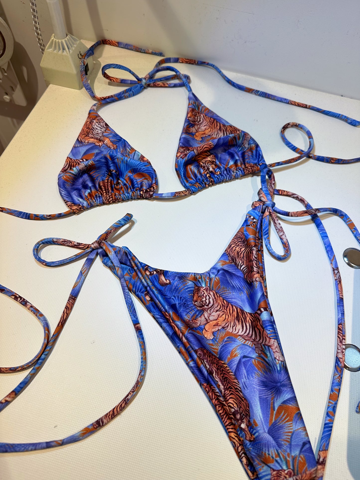 Neon tiger bikini top - automotoabo