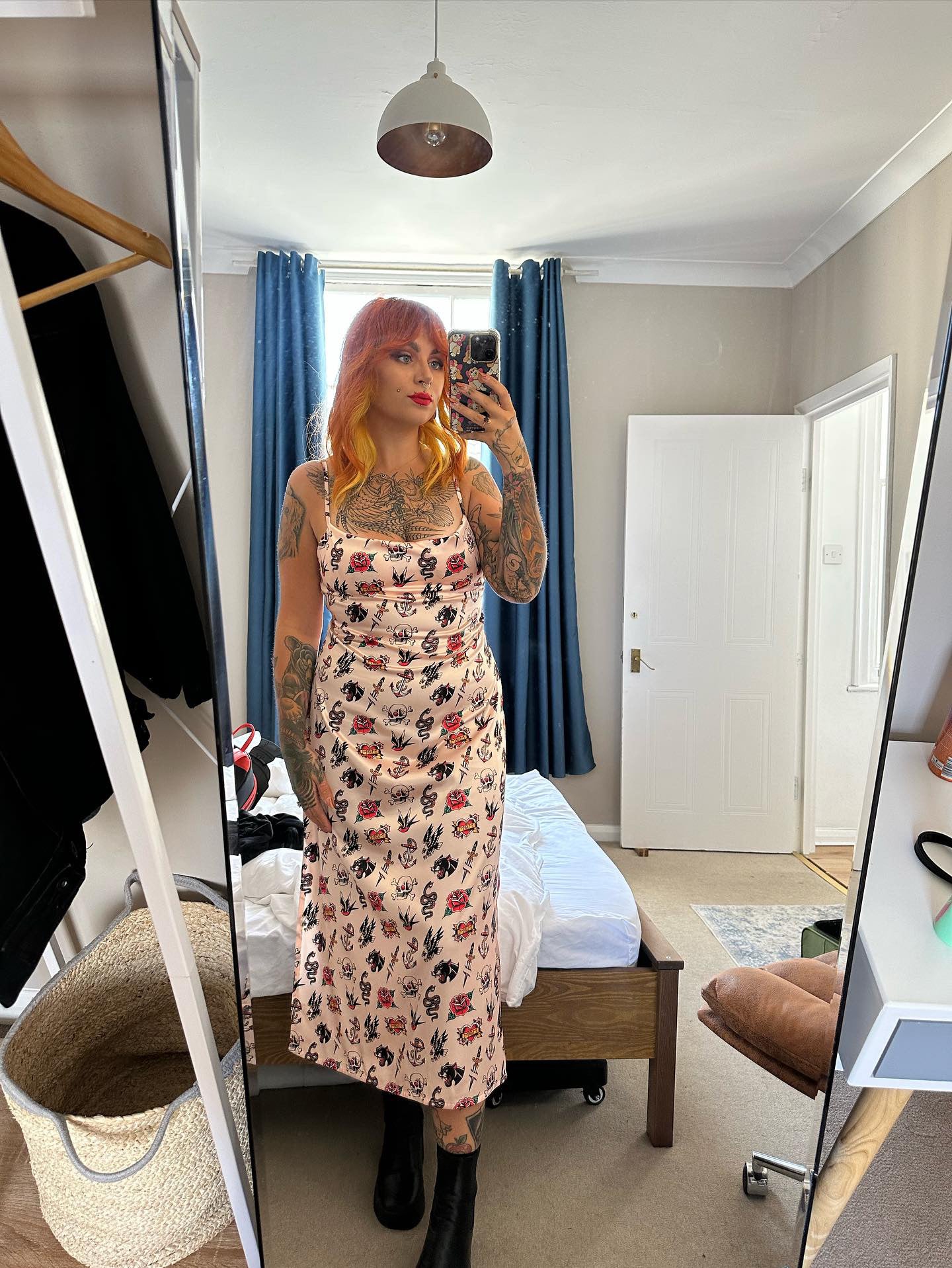 Tattoo midi dress - riabelle.bespoke