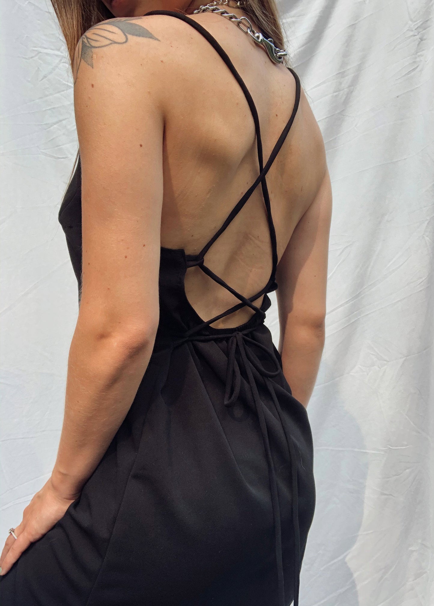 Black slip dress - automotoabo