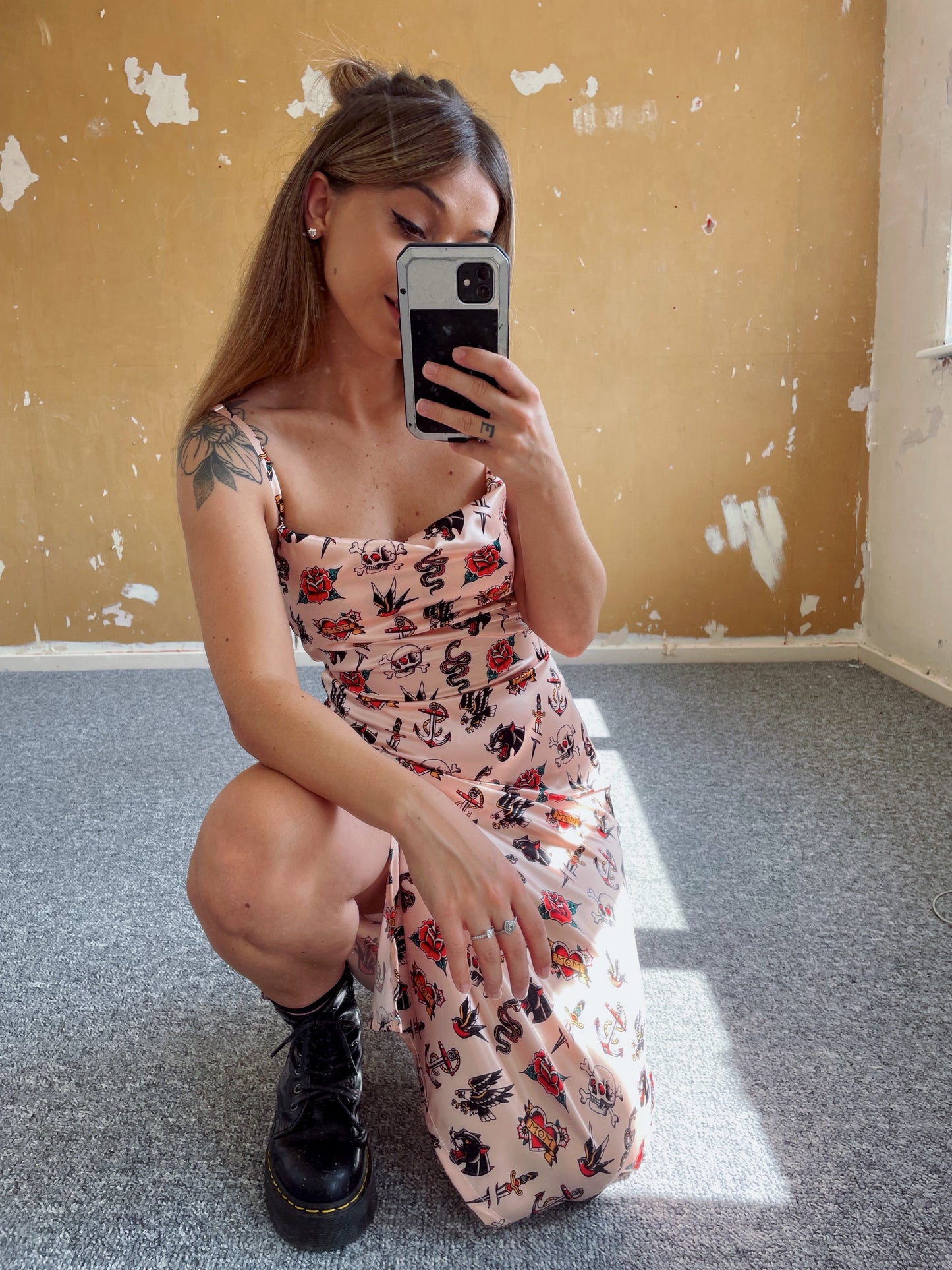Tattoo midi dress - riabelle.bespoke