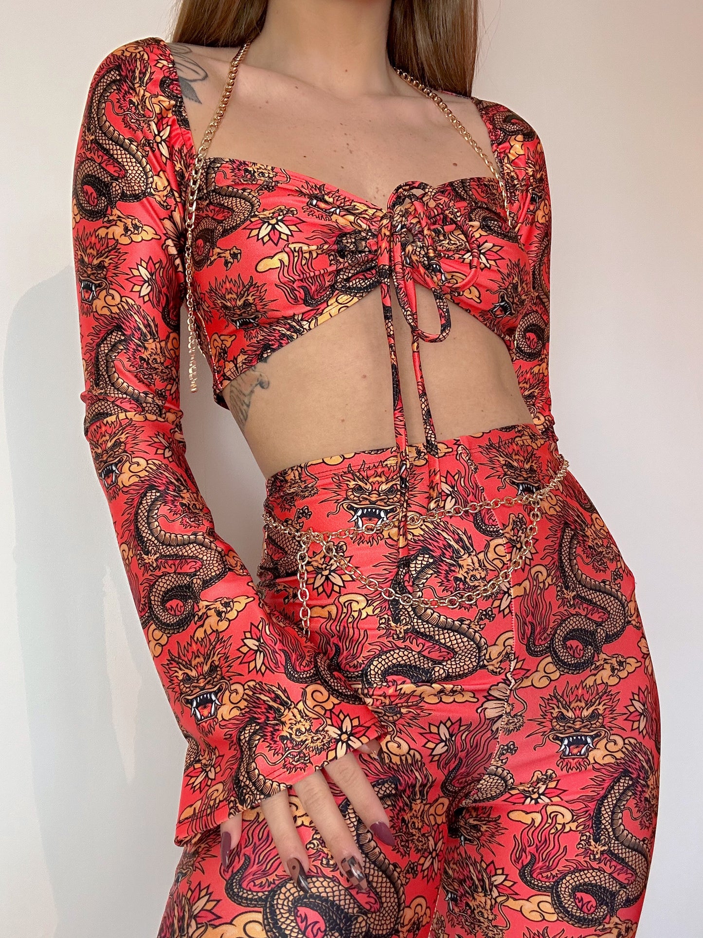 Golden dragon flares - riabelle.bespoke