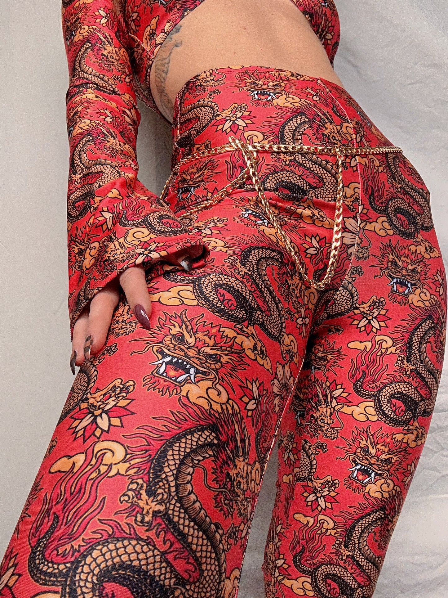 Golden dragon flares - riabelle.bespoke