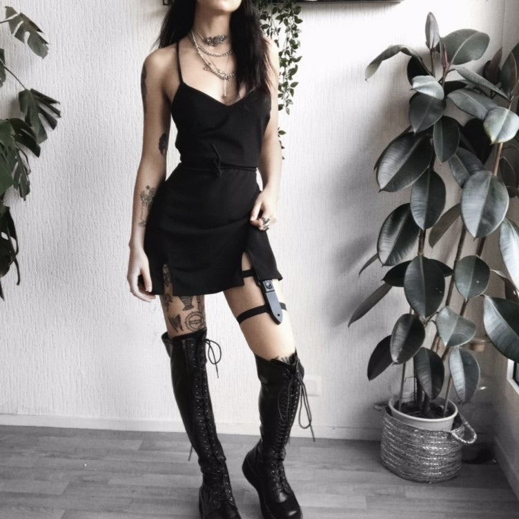 Black slip dress - riabelle.bespoke