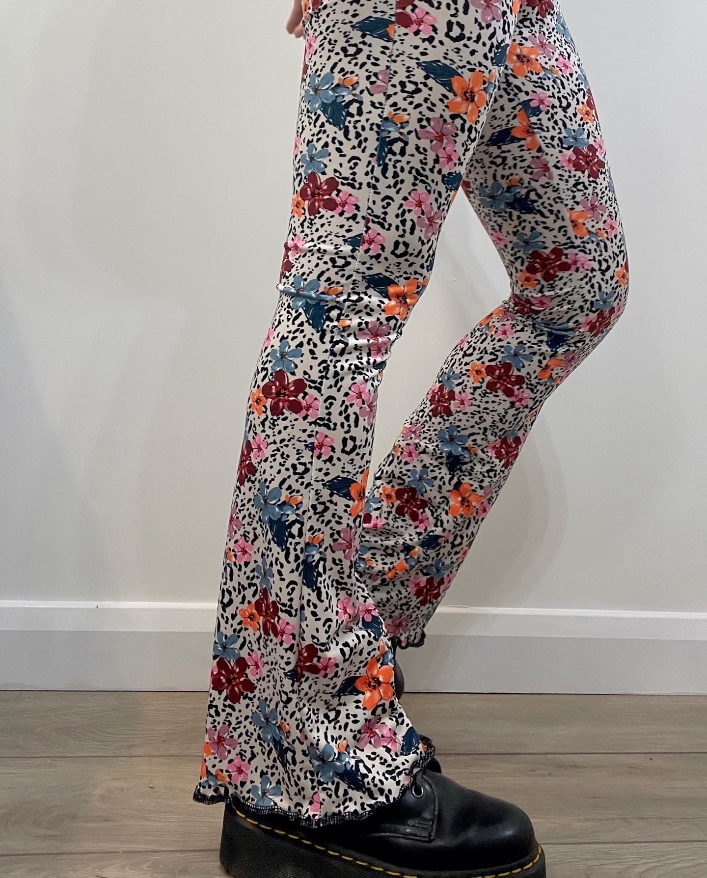 Leopard print flares - UK8 petite